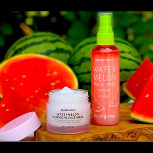 Trader Joe’s watermelon face mask and facial spray